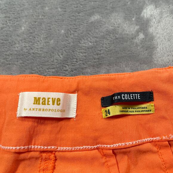 Maeve Pants Womens 24 Blue The Colette Wide Leg High Rise Stretchy Classic - Picture 3 of 13